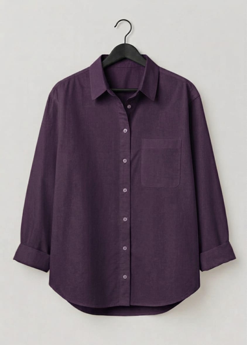 Relaxed Fit Cotton Long-Sleeve